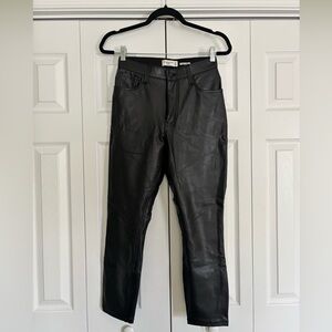 Abercrombie & Fitch Black Leather Pants